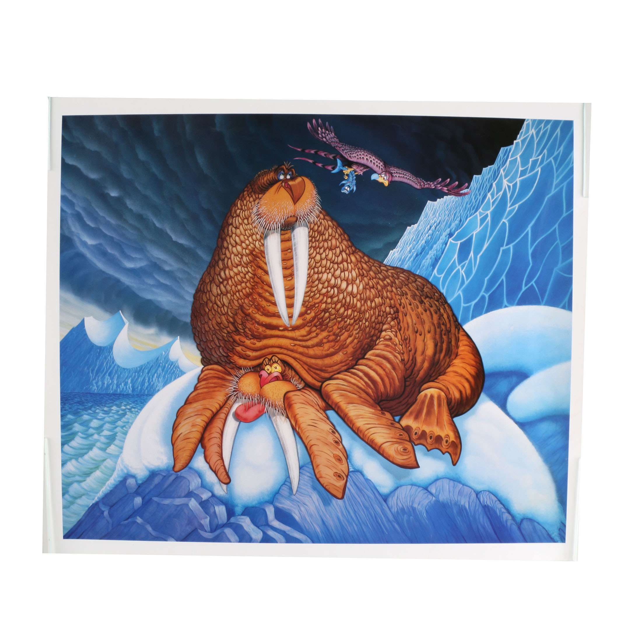 Offset Lithograph "Mating" from Disney Artist G. R. Cassarino