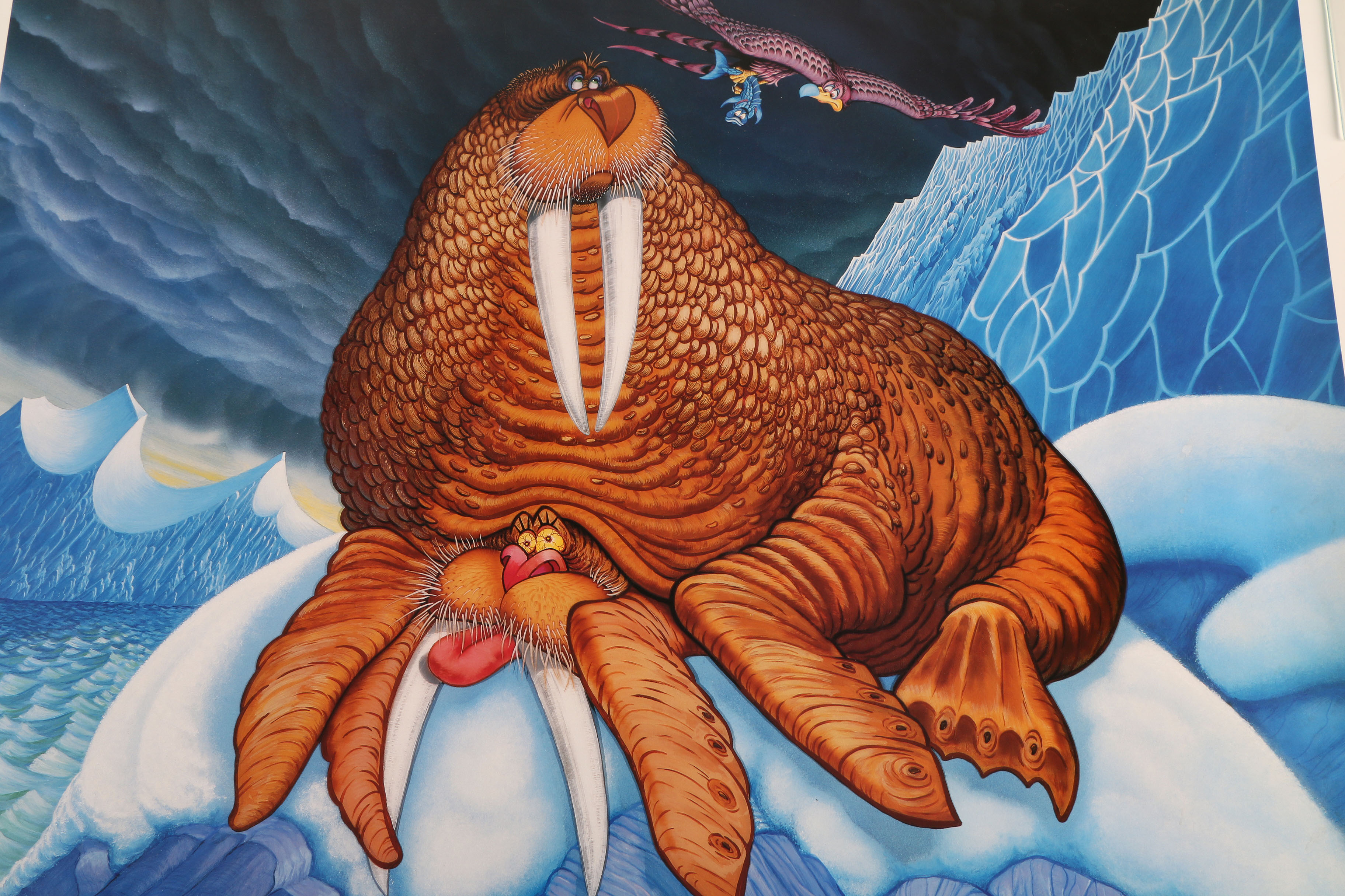 Offset Lithograph "Mating" from Disney Artist G. R. Cassarino