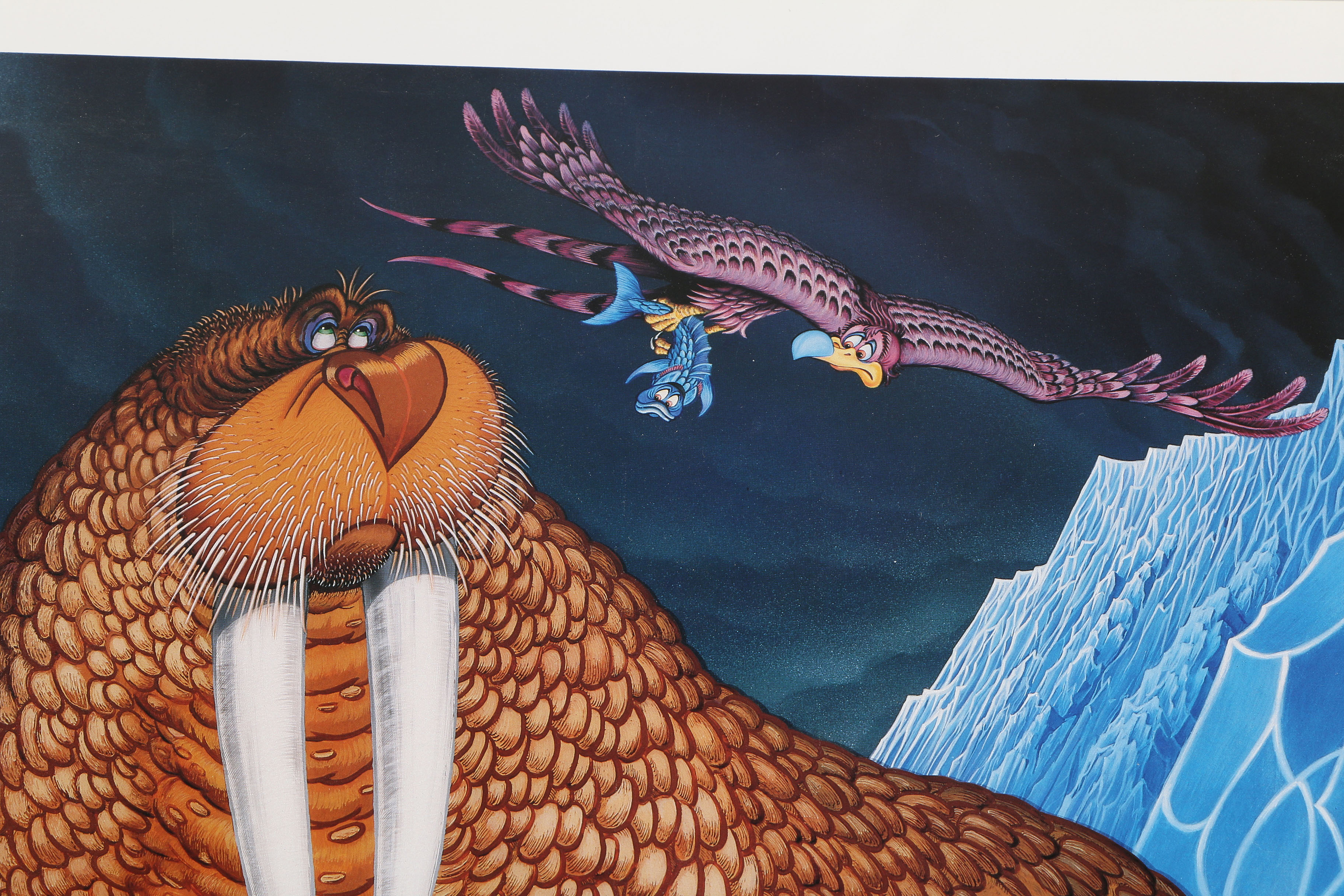 Offset Lithograph "Mating" from Disney Artist G. R. Cassarino