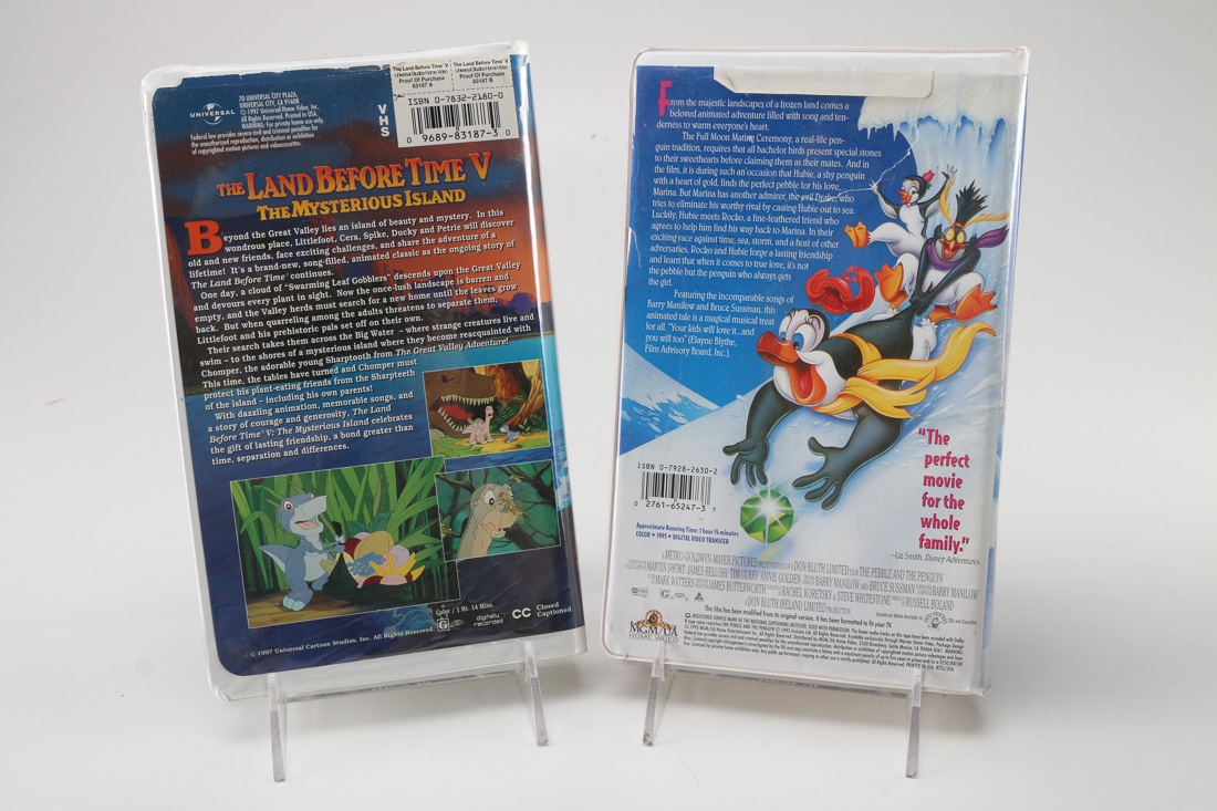 Disney and Other Children's Features on VHS