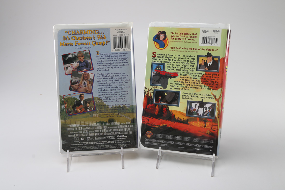 Disney and Other Children's Features on VHS