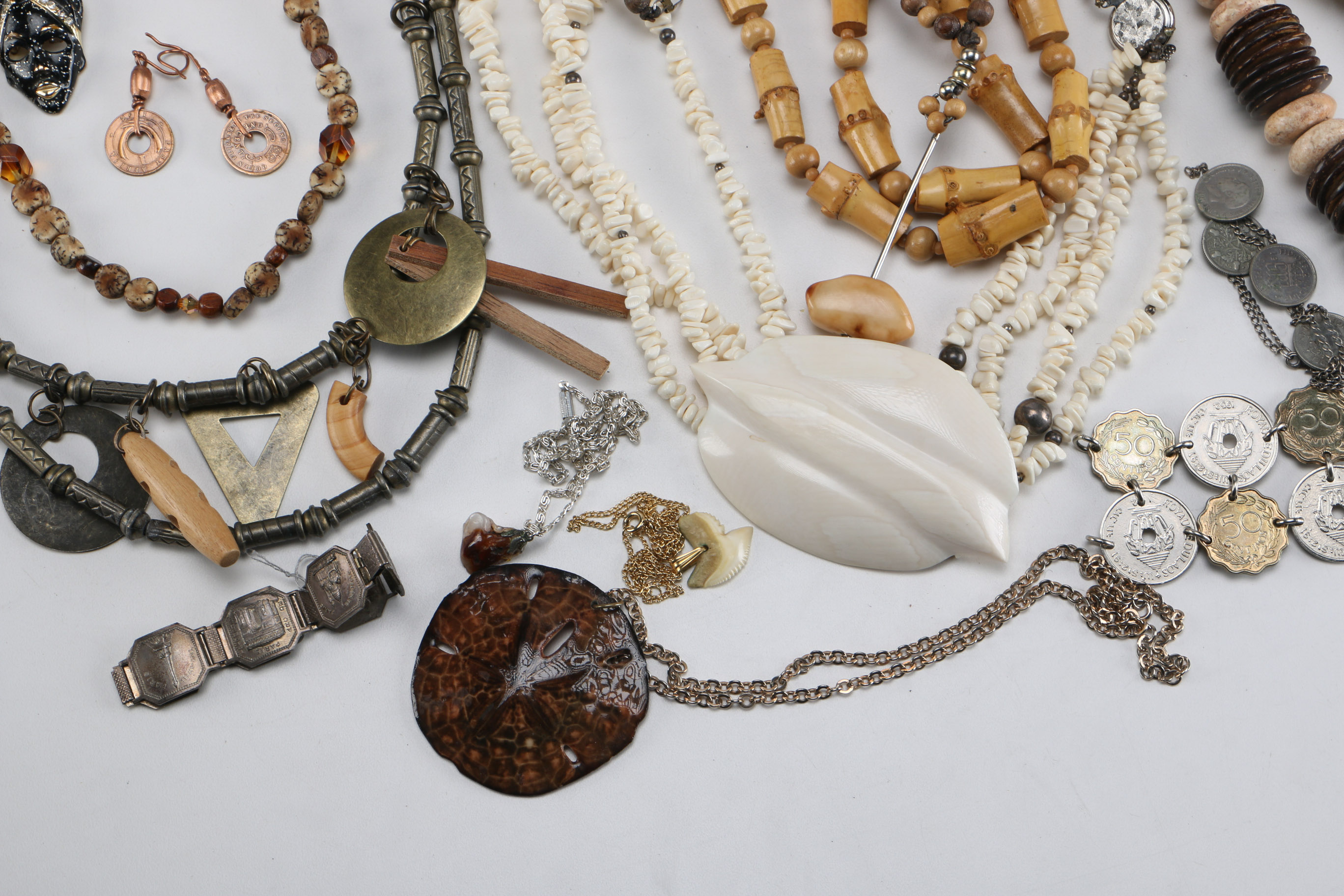 Collection of Tribal Inspired Costume Jewelry in Earth Tones