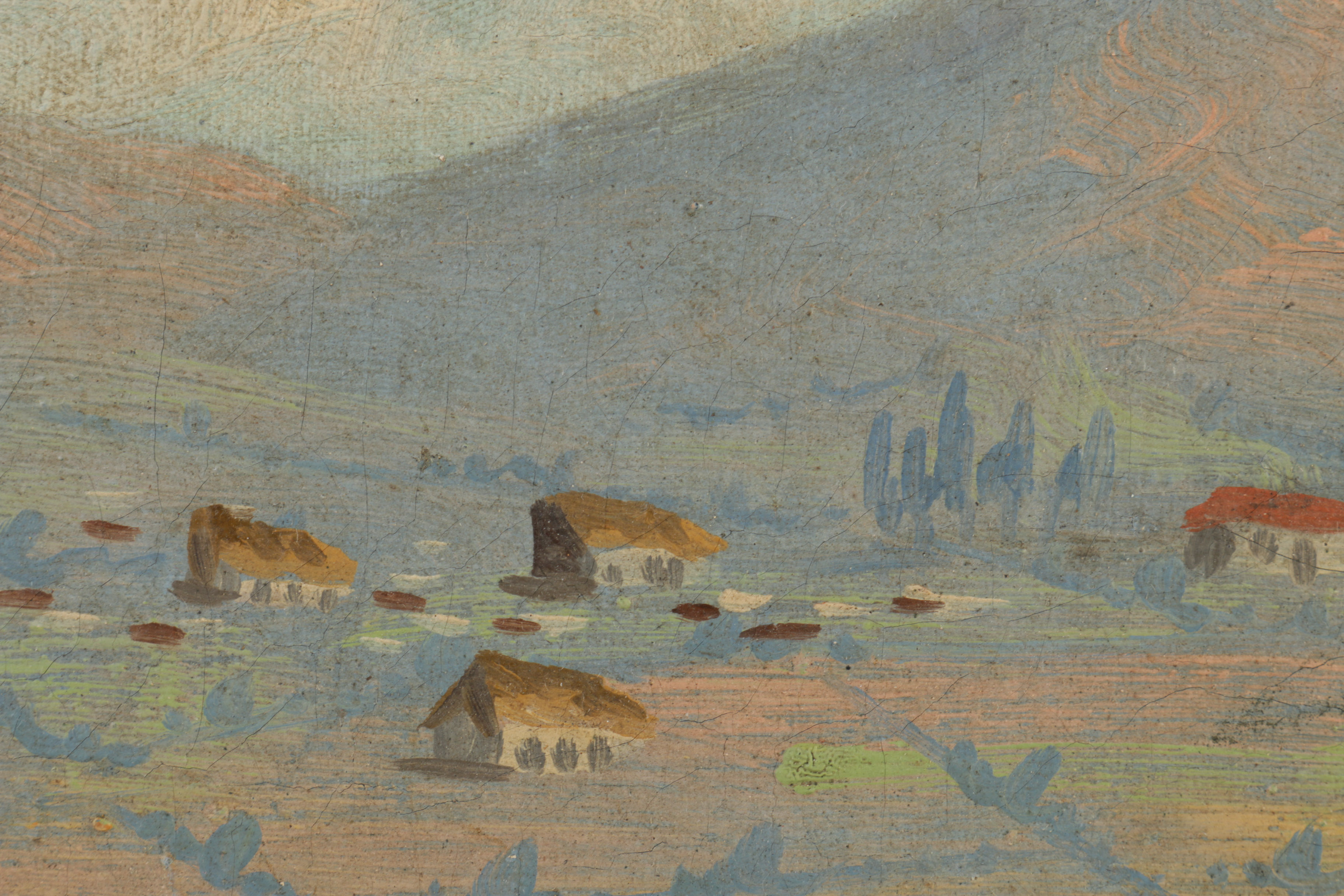 Gonzalo Endara Crow Original Oil Painting "Lake - San Pablo - Ecuador"