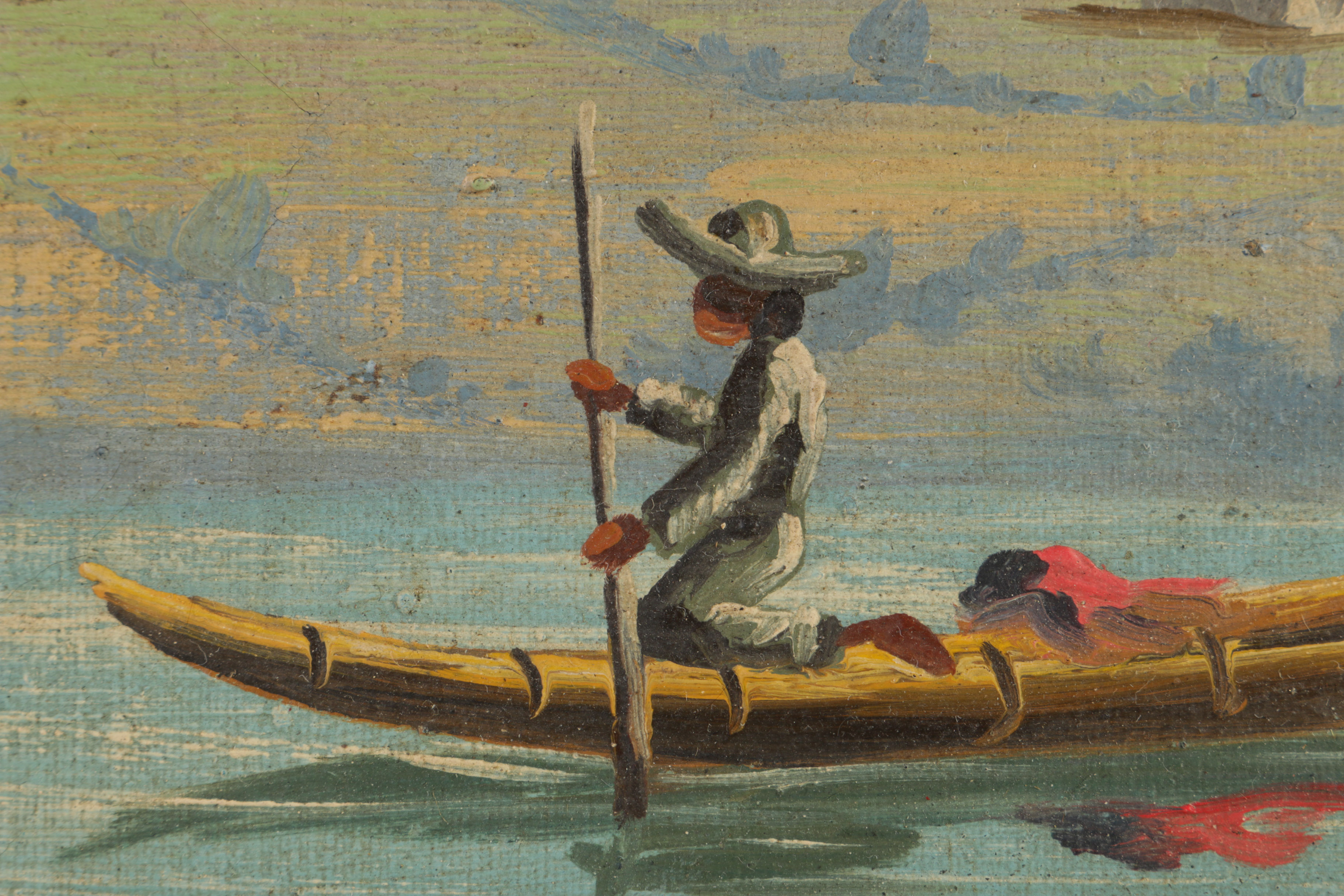 Gonzalo Endara Crow Original Oil Painting "Lake - San Pablo - Ecuador"