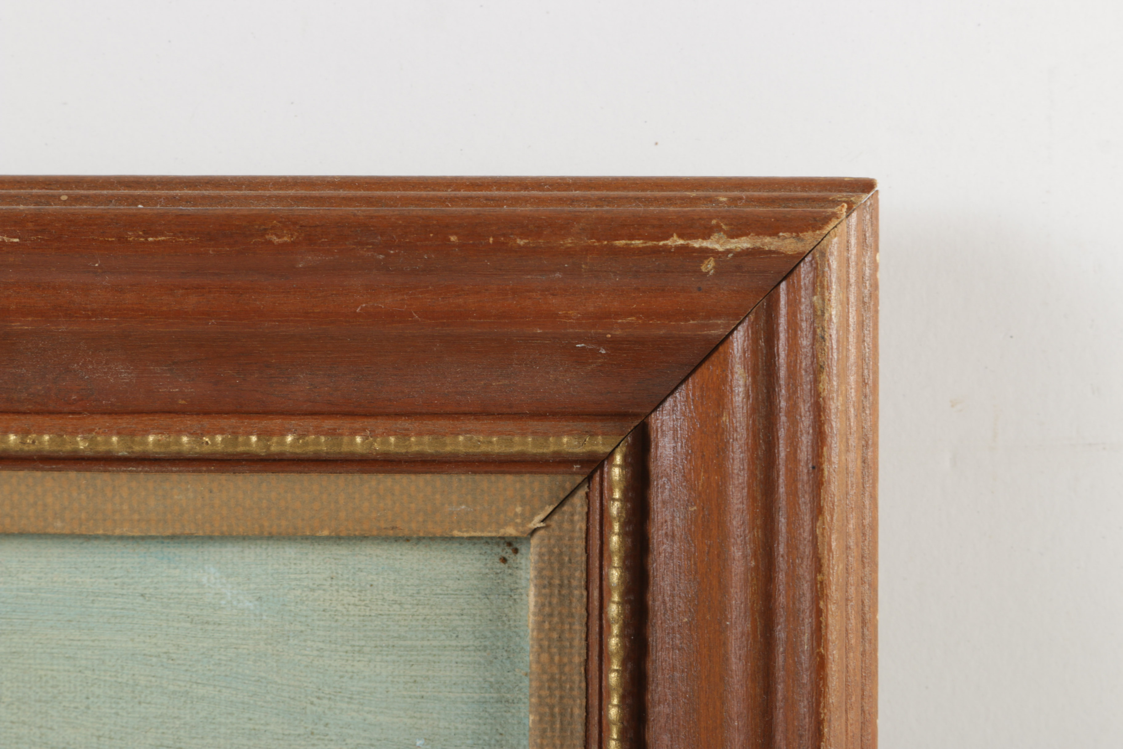 Ted Carlson Acrylic Painting on Canvas Board "Golden Gate Bridge"