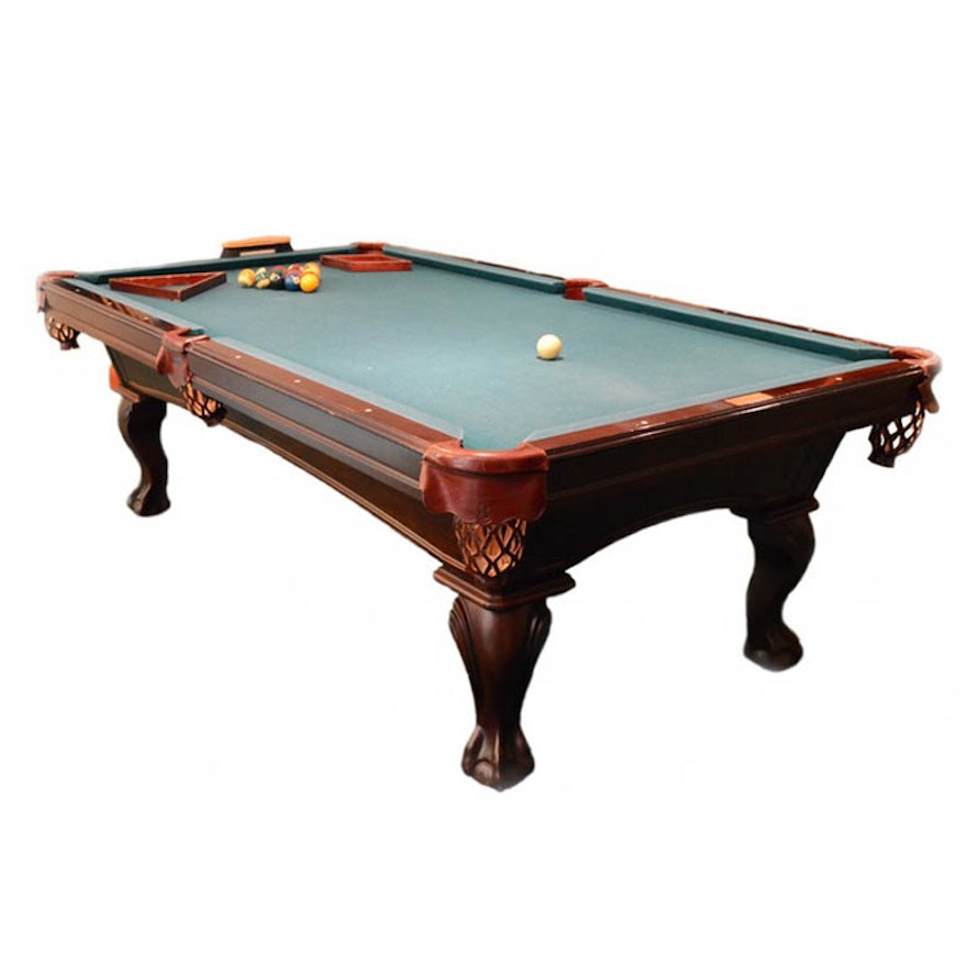 Olhausen Cherry Wood Eight Foot Pool Table