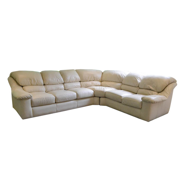 Hancock and Moore Leather Sectional Sofa