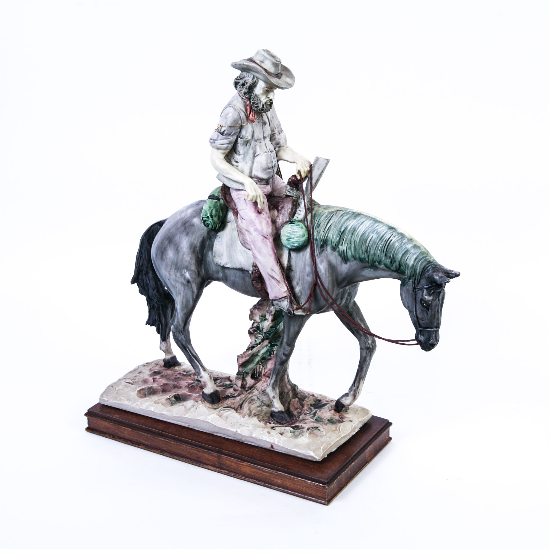 Capodimonte Handcrafted Cowboy Figurine