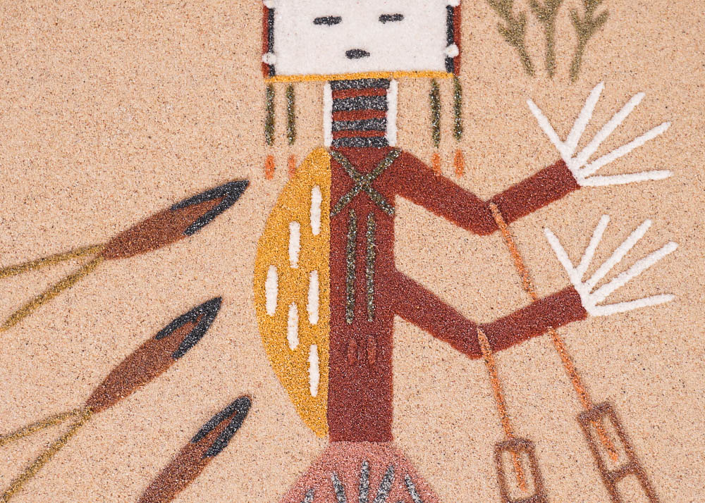 "Yei East Female" Navajo Sandpainting