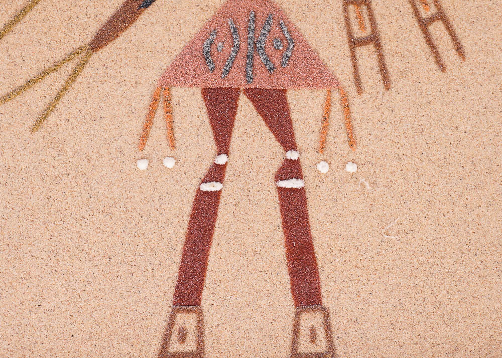 "Yei East Female" Navajo Sandpainting