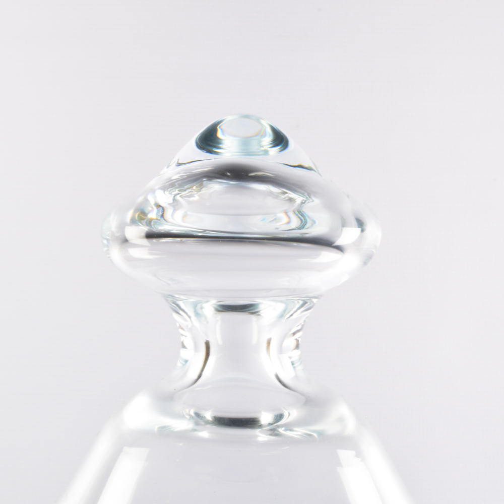 Large Clear Glass Urn