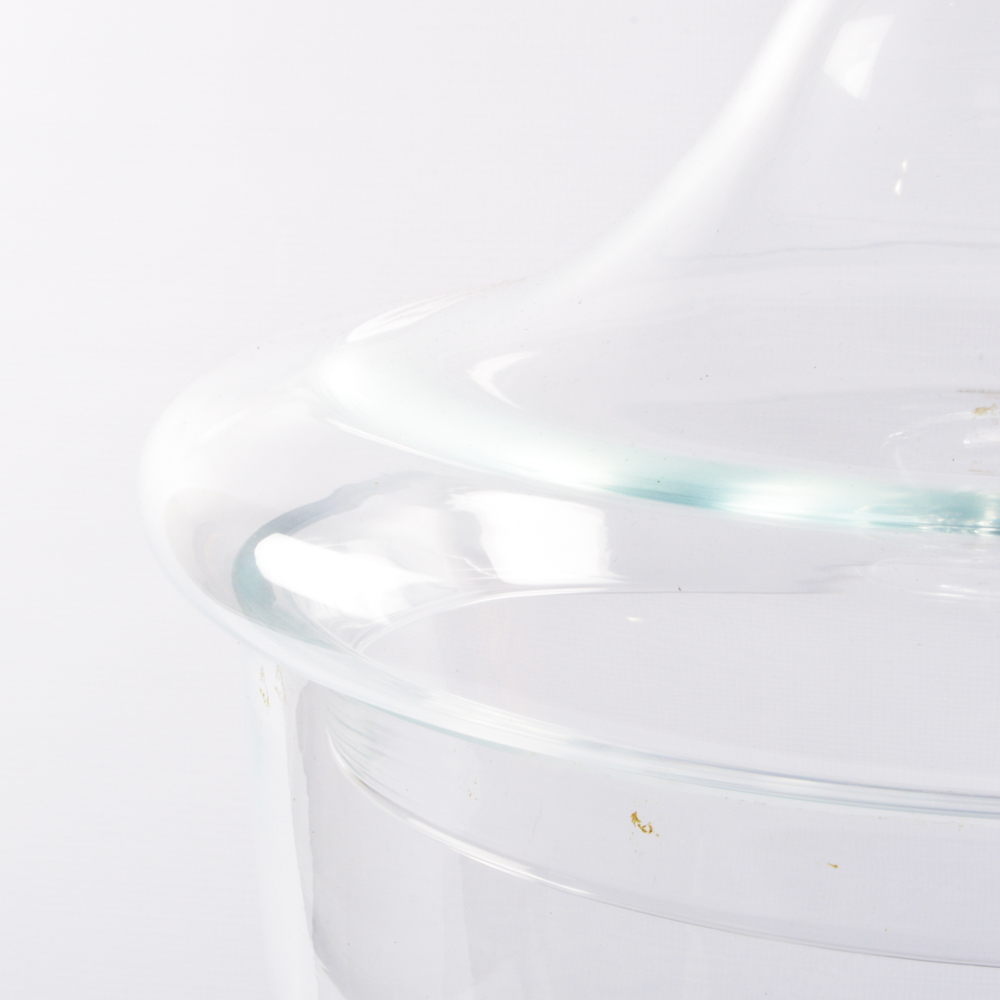 Large Clear Glass Urn