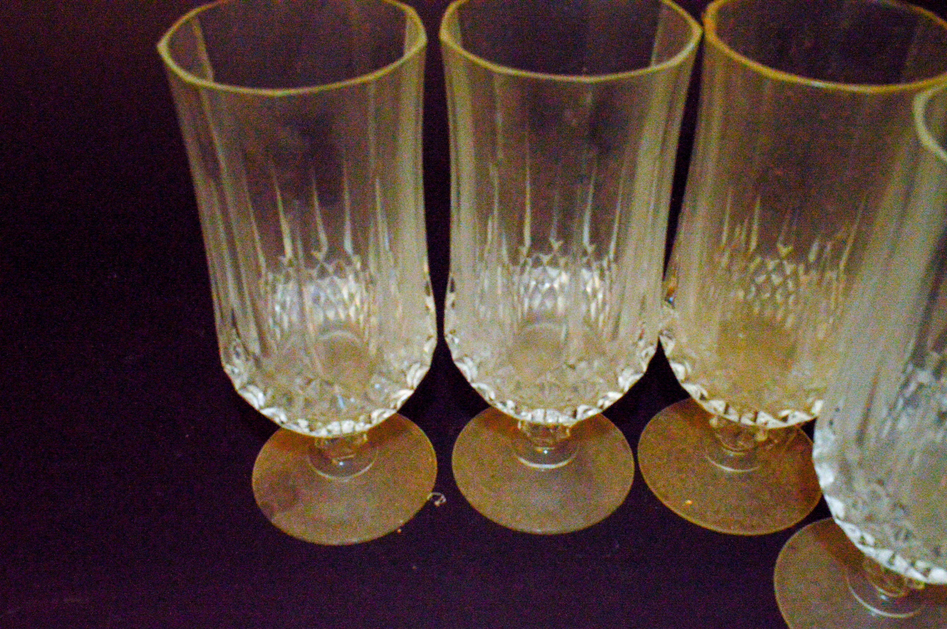 Set of Stemmed Water Goblets