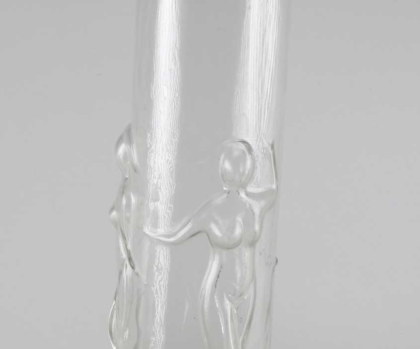 Three Graces Inspired Glass Vase