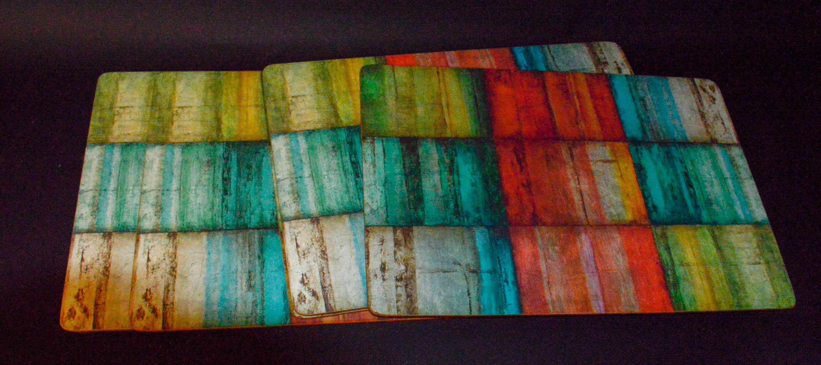 Set of Five Multicolor Pier 1 Placemats