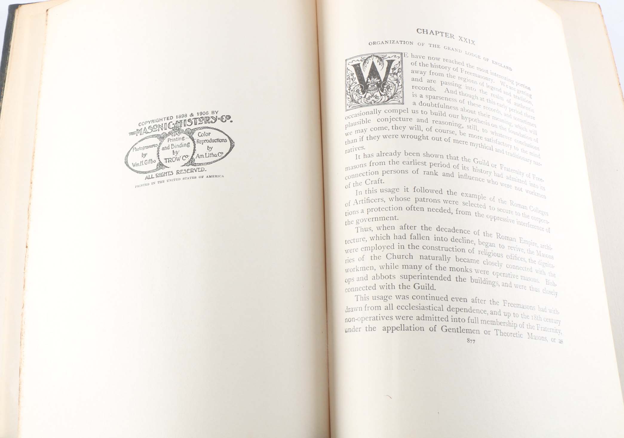 Seven-Volume "History of Freemasonry" Book Set