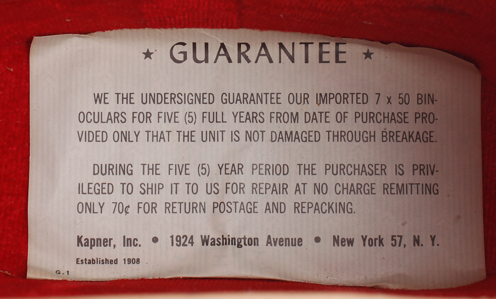 Vintage Prestige Binoculars with Case