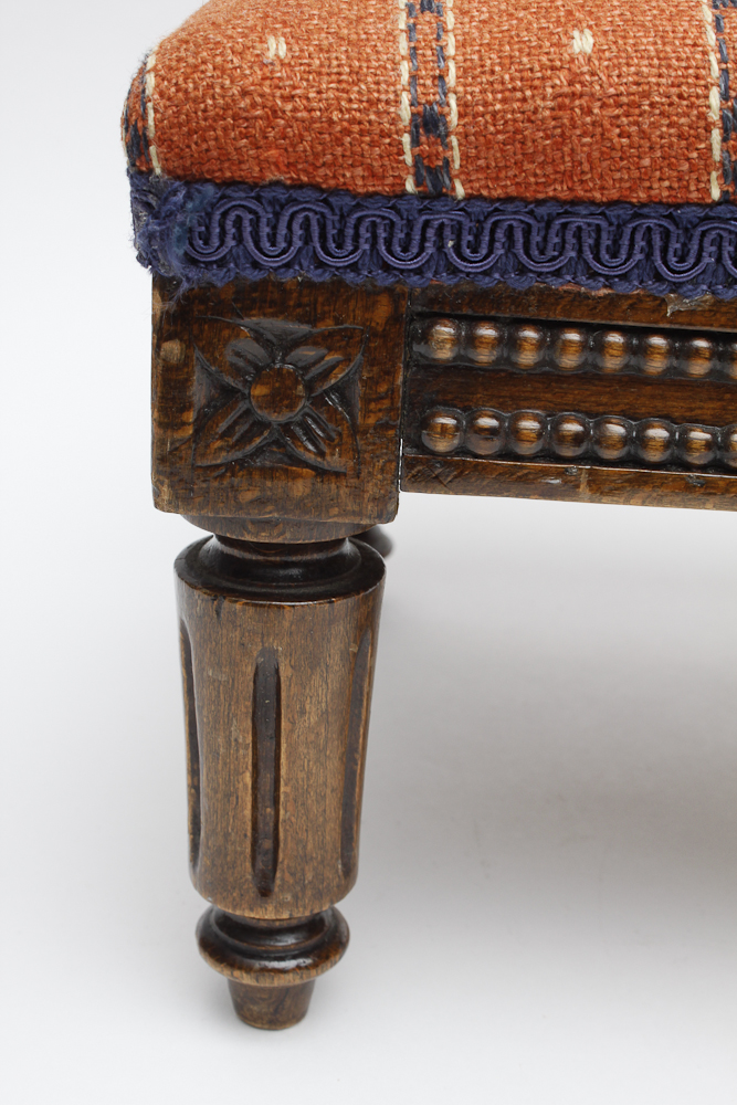 Small Upholstered Footstool