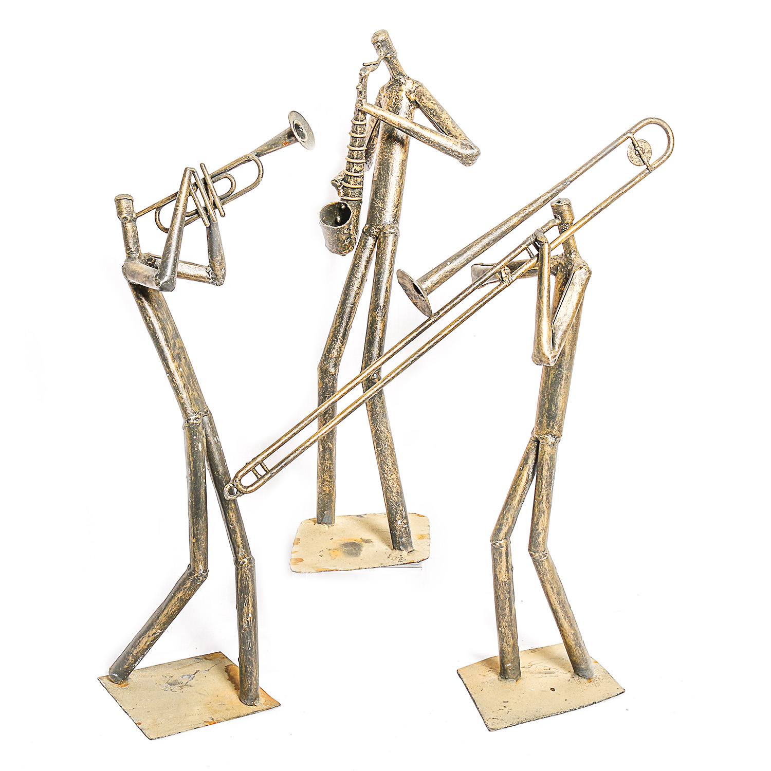 Metal Jazz Musican Sculptures
