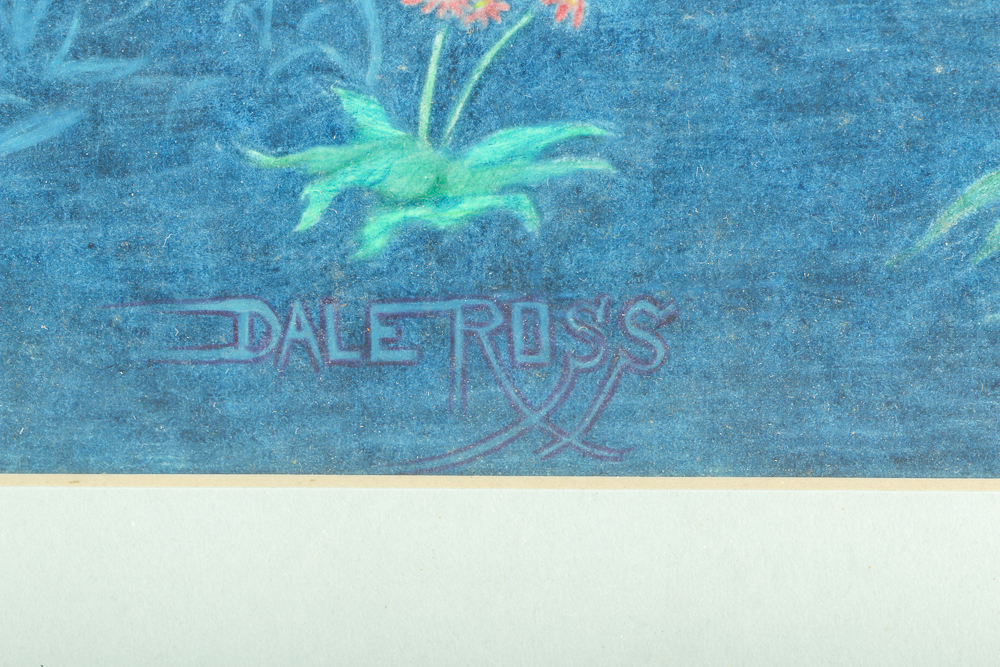 Dale Ross Signed Drawing "Leda And The Swan"