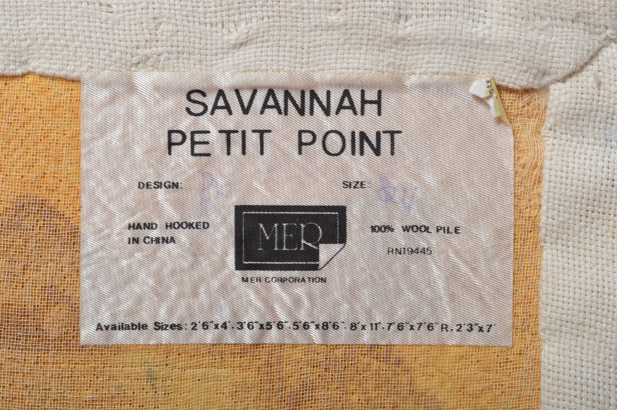 Savannah Petit Point Hand Hooked Wool Area Rug