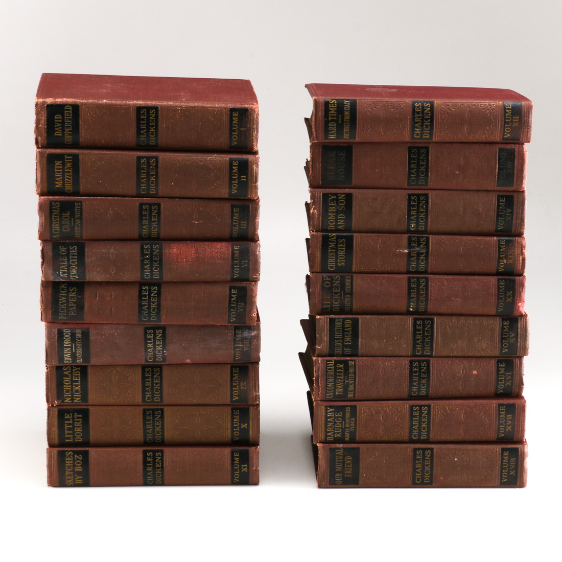 1868 Eighteen Volumes of Charles Dickens' Works Cleartype Edition