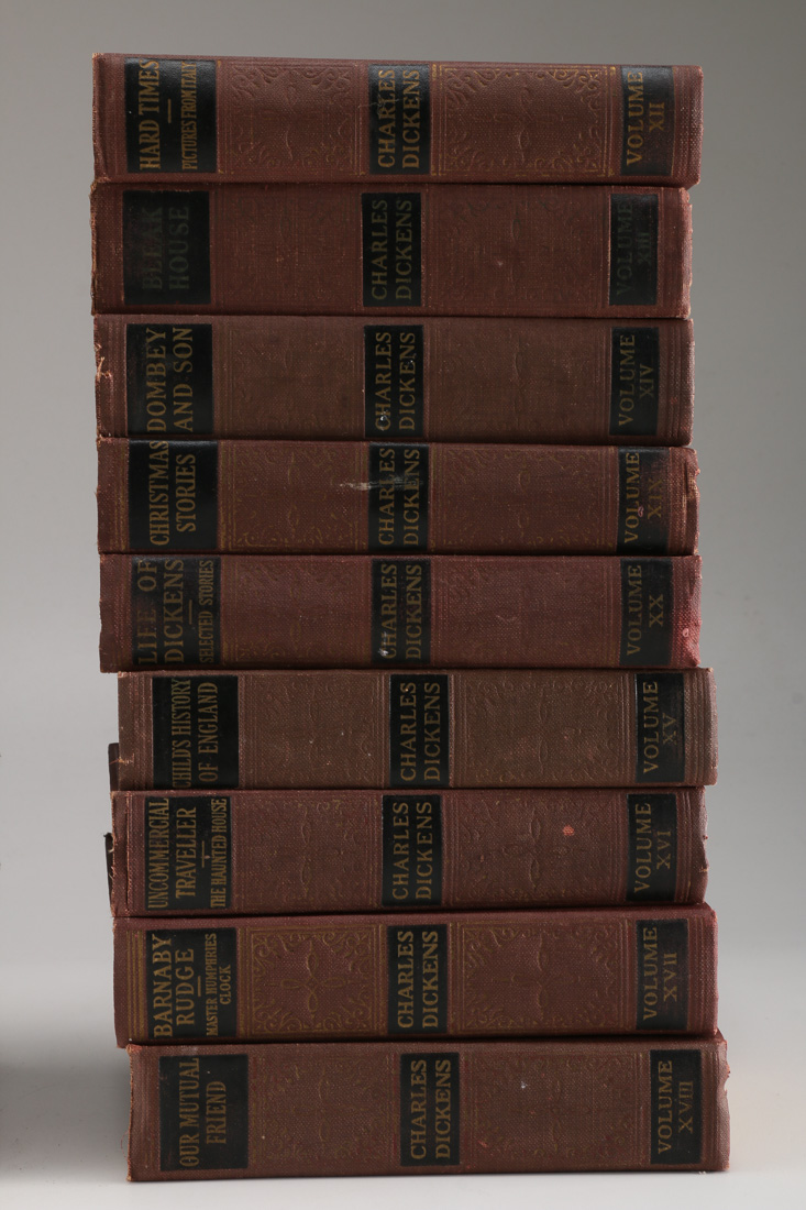 1868 Eighteen Volumes of Charles Dickens' Works Cleartype Edition