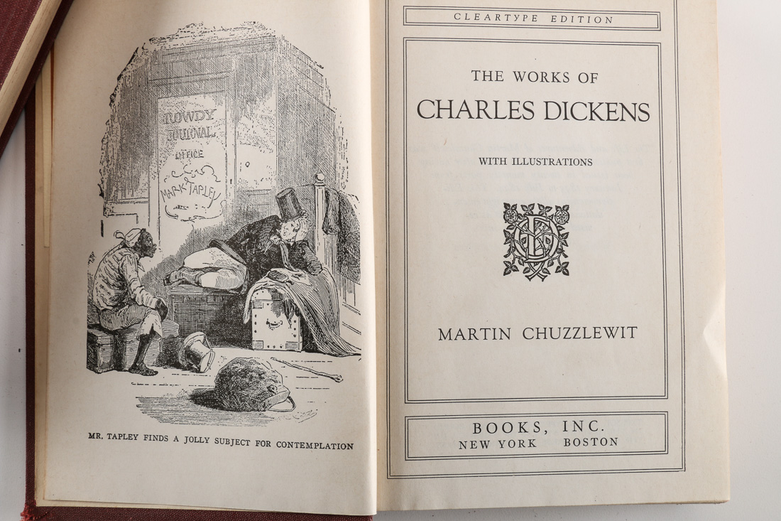 1868 Eighteen Volumes of Charles Dickens' Works Cleartype Edition