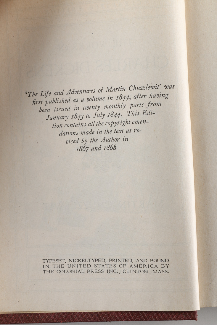 1868 Eighteen Volumes of Charles Dickens' Works Cleartype Edition