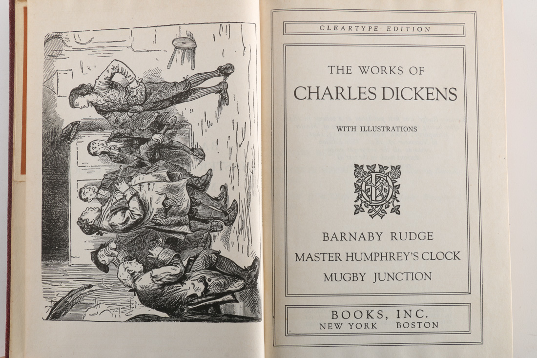 1868 Eighteen Volumes of Charles Dickens' Works Cleartype Edition