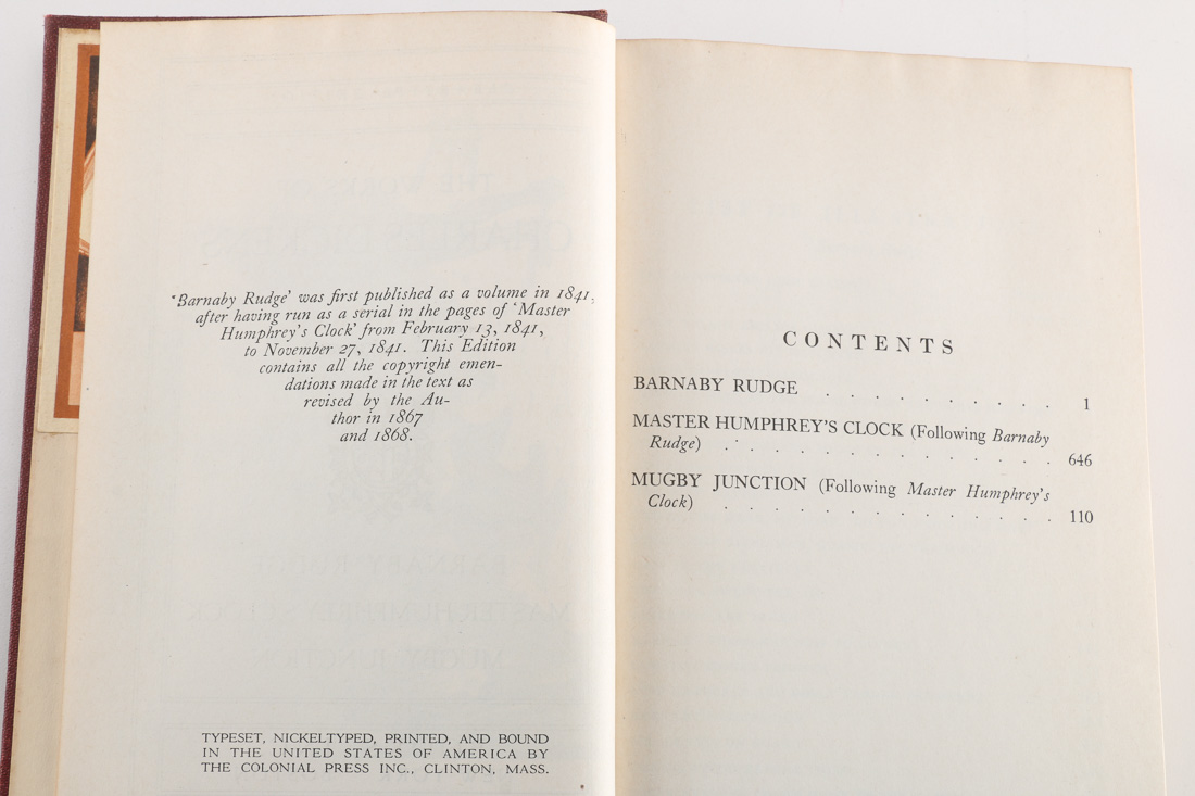 1868 Eighteen Volumes of Charles Dickens' Works Cleartype Edition