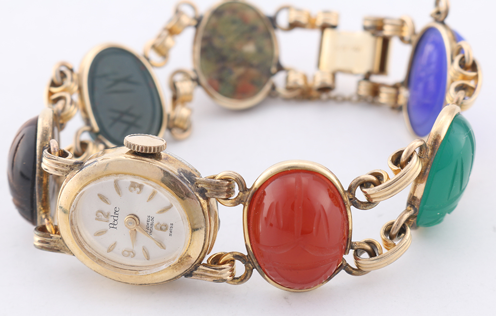 Gold Tone Stone Jewelry