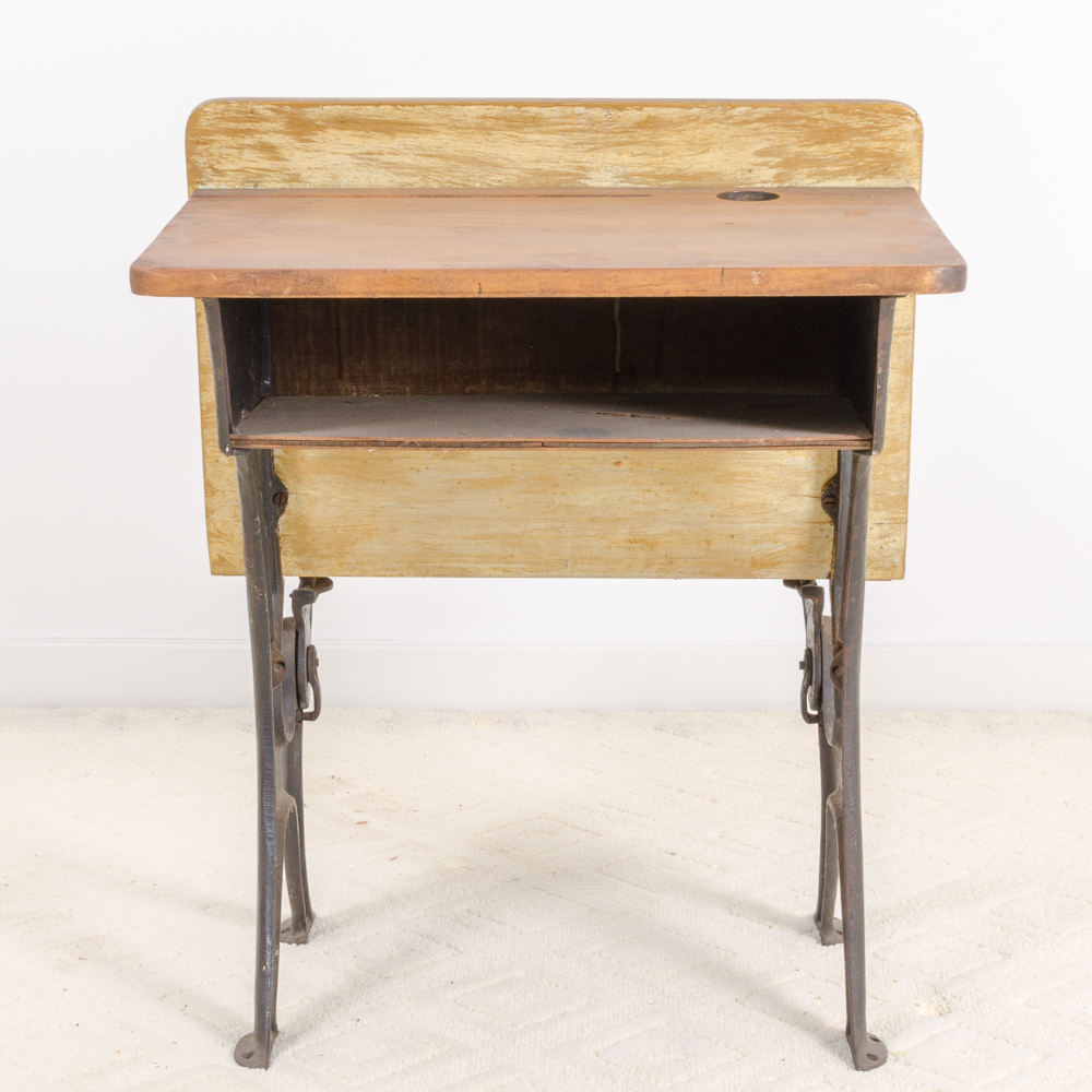 Set of Antique School Desks and Chairs