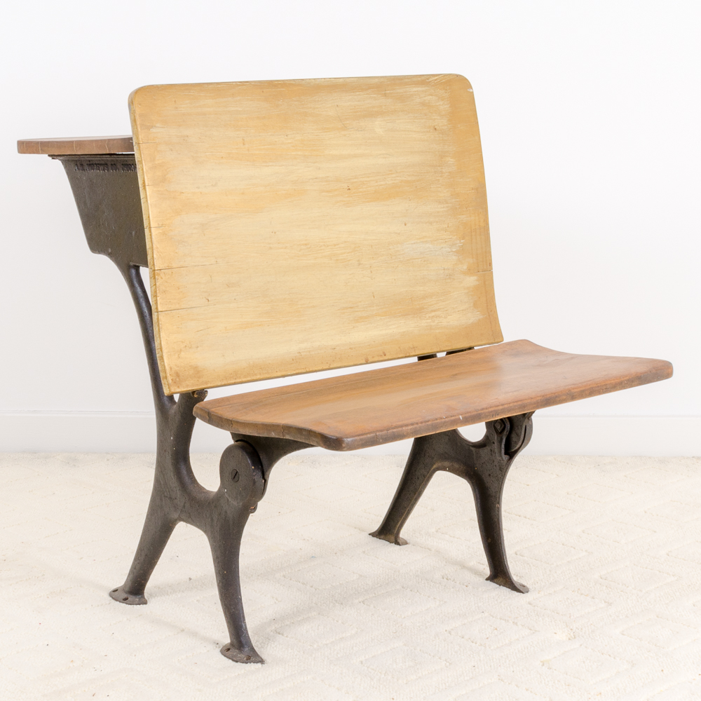 Set of Antique School Desks and Chairs