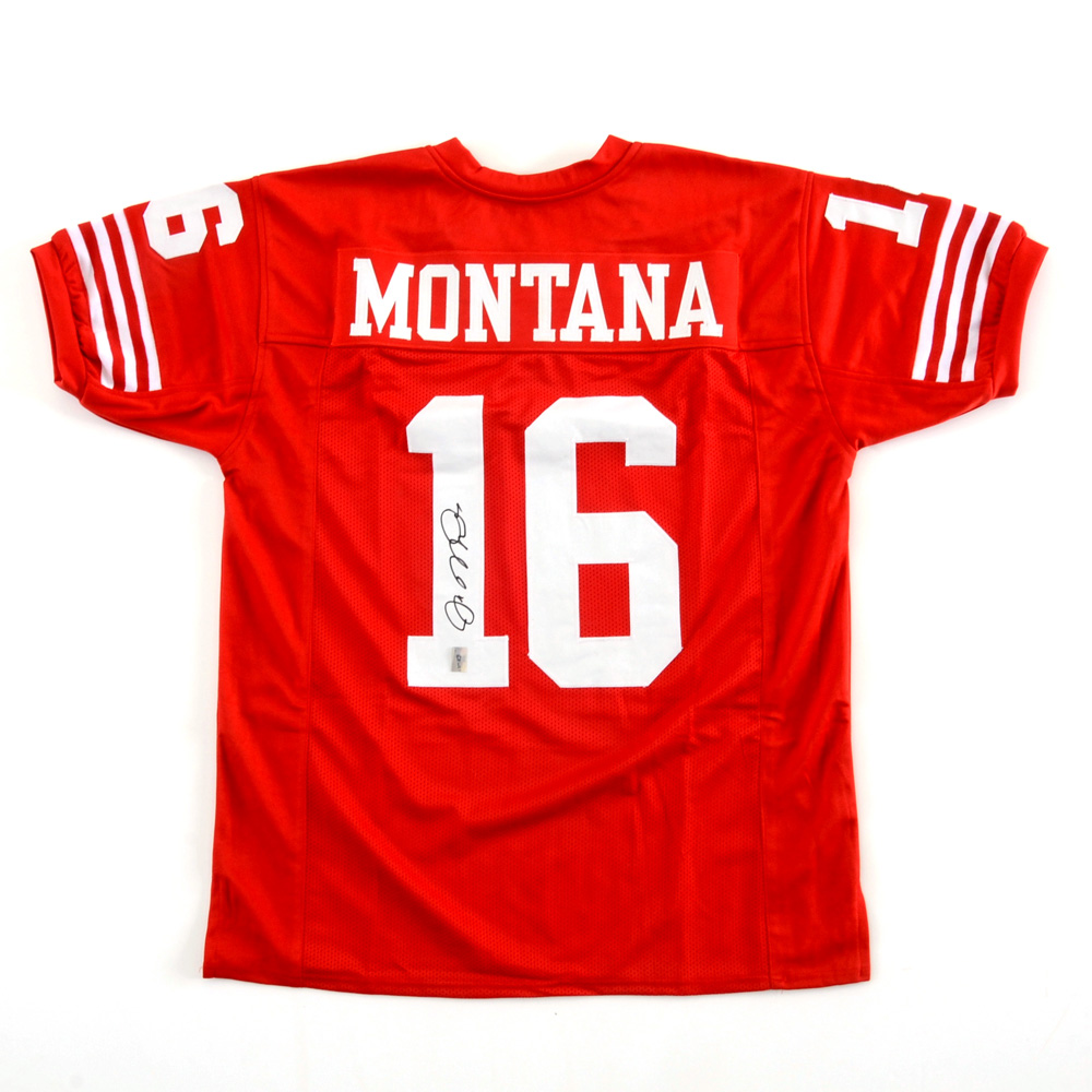 (HOF) Joe Montana Signed 49ers Football Jersey JSA COA