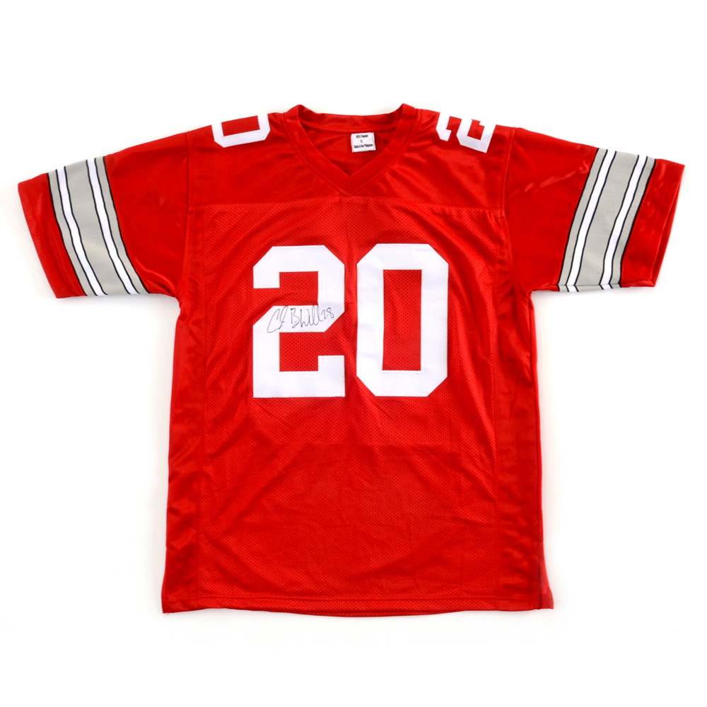 Chris Beanie Wells Signed Ohio State Football Jersey