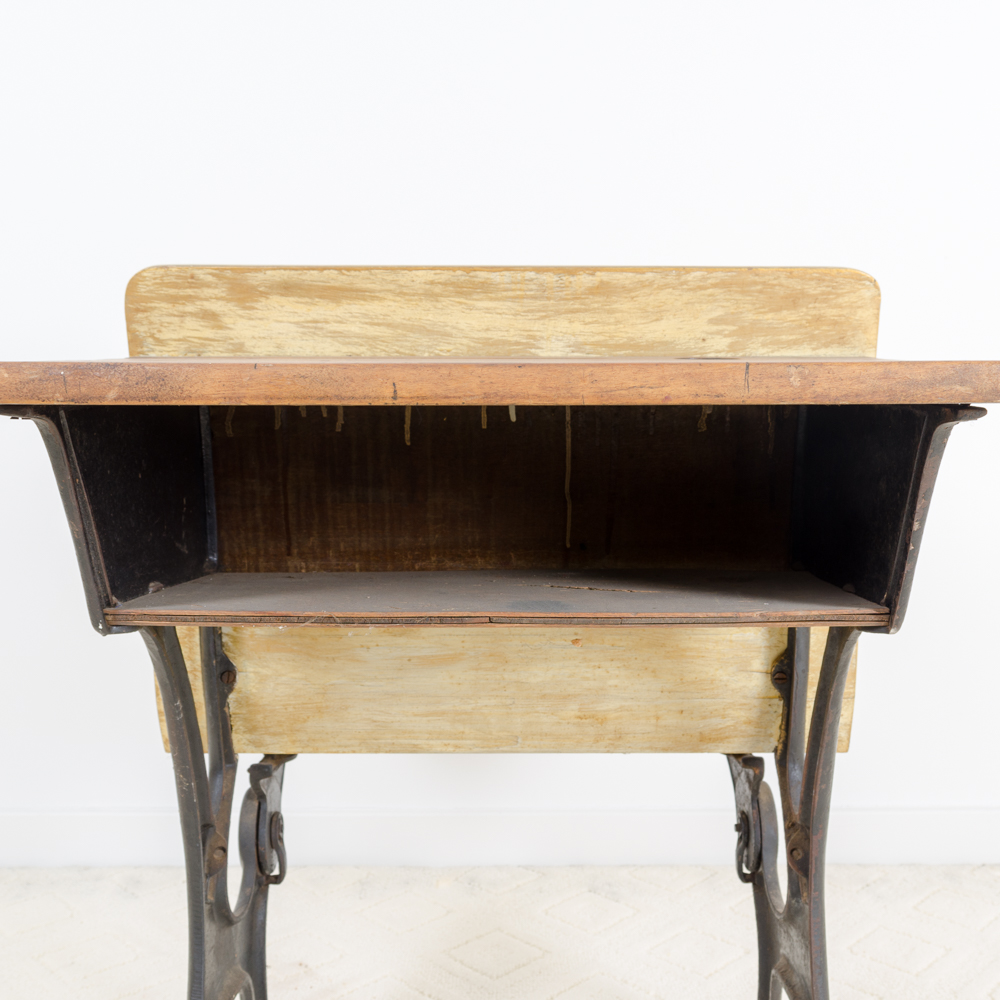 Set of Antique School Desks and Chairs