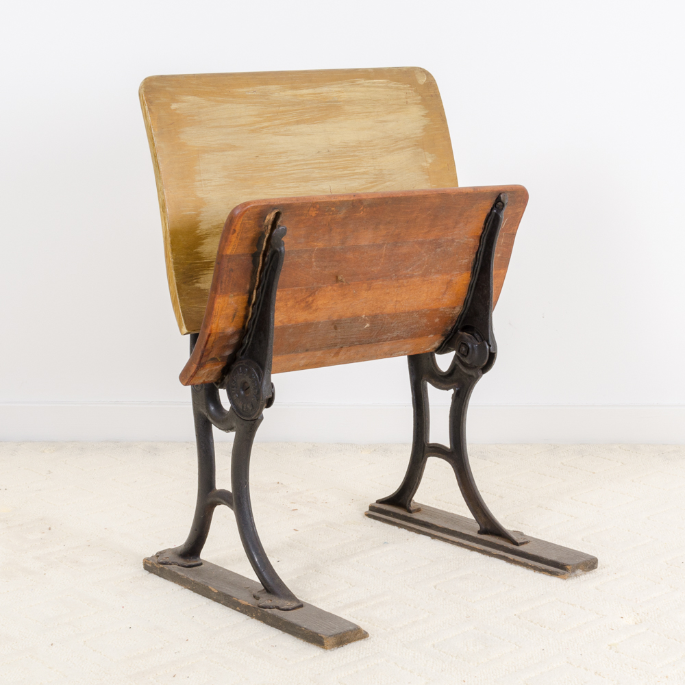 Set of Antique School Desks and Chairs