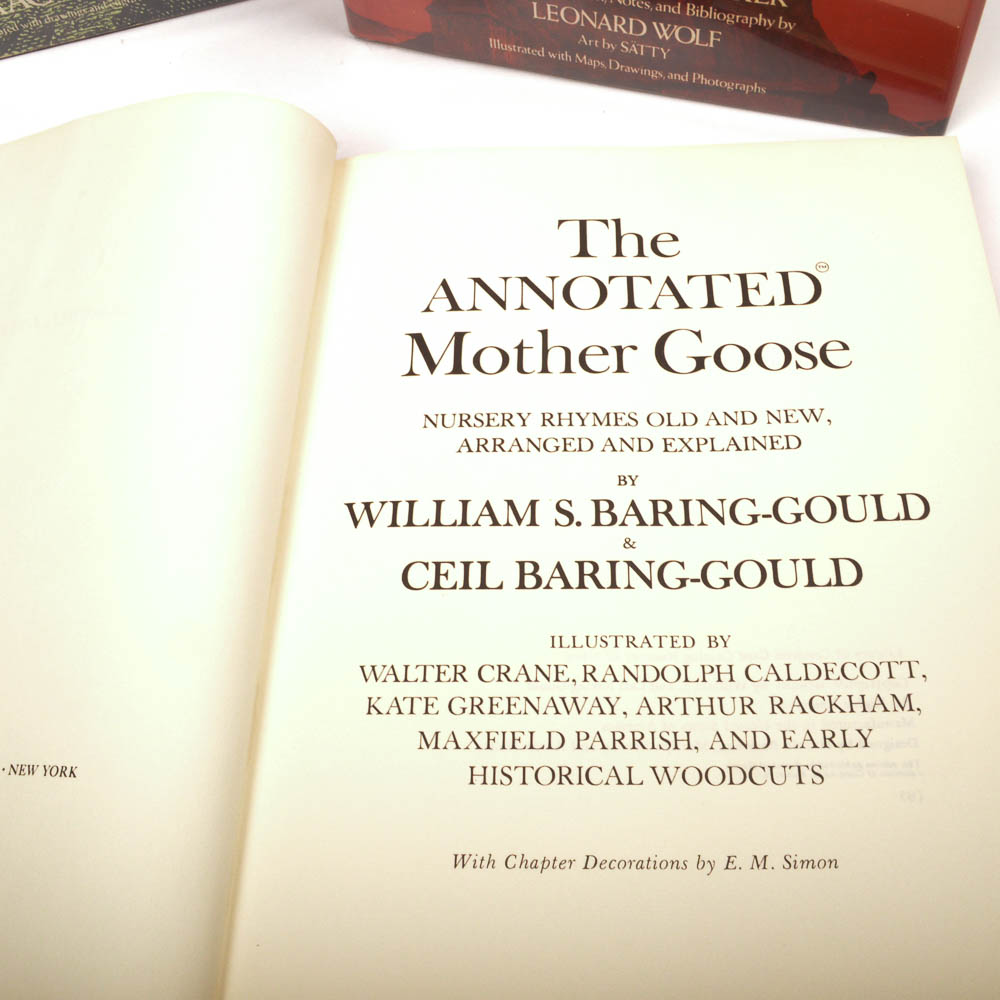 Annotated "Gulliver's Travels," "Dracula," and "Mother Goose"