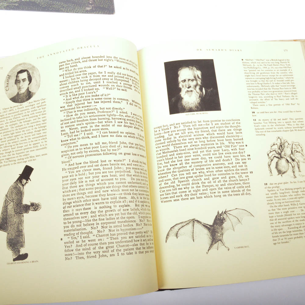 Annotated "Gulliver's Travels," "Dracula," and "Mother Goose"