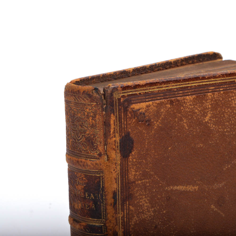 1810 Facsimile Edition "Compleat Angler" with Fore-Edge Painting by Isaac Walton