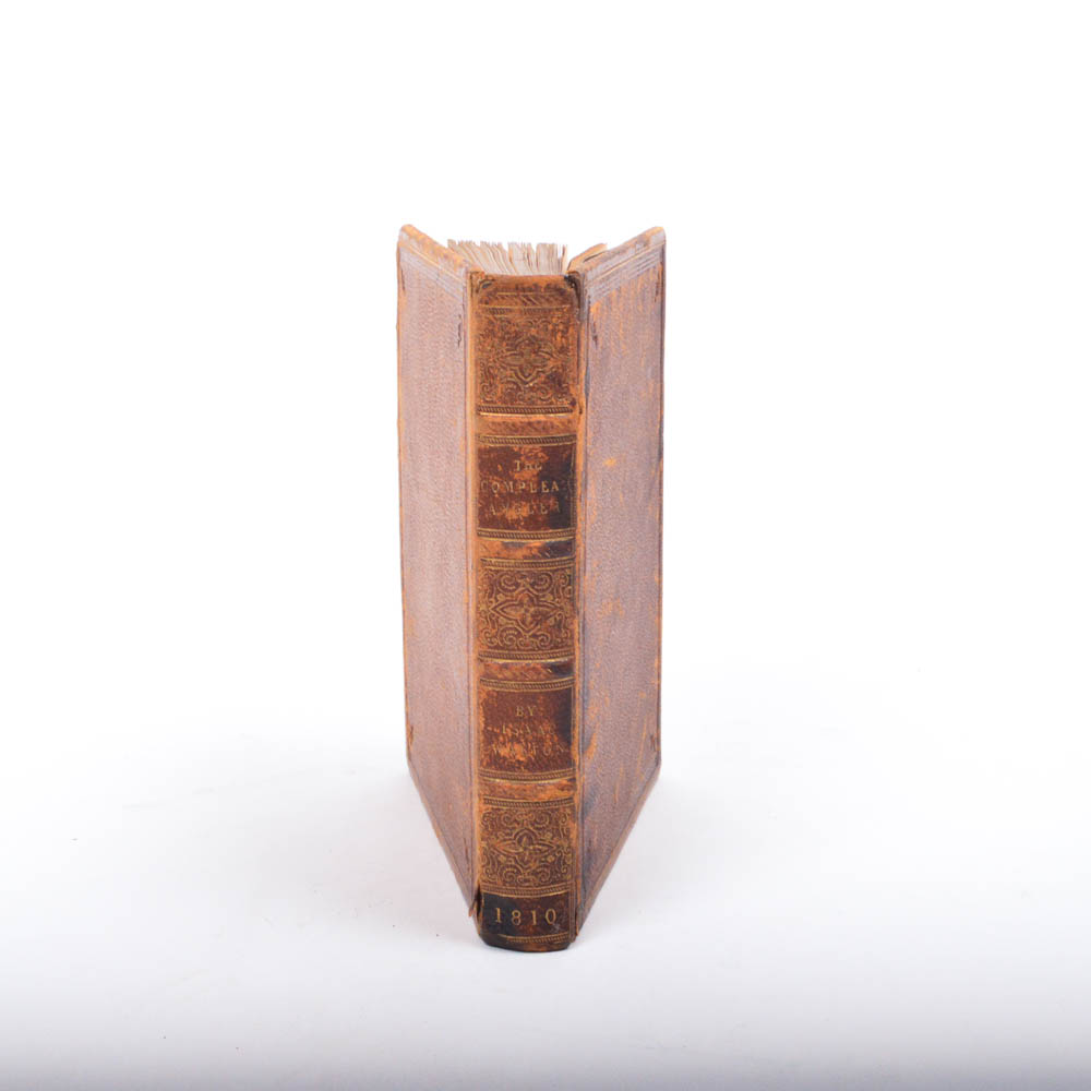 1810 Facsimile Edition "Compleat Angler" with Fore-Edge Painting by Isaac Walton