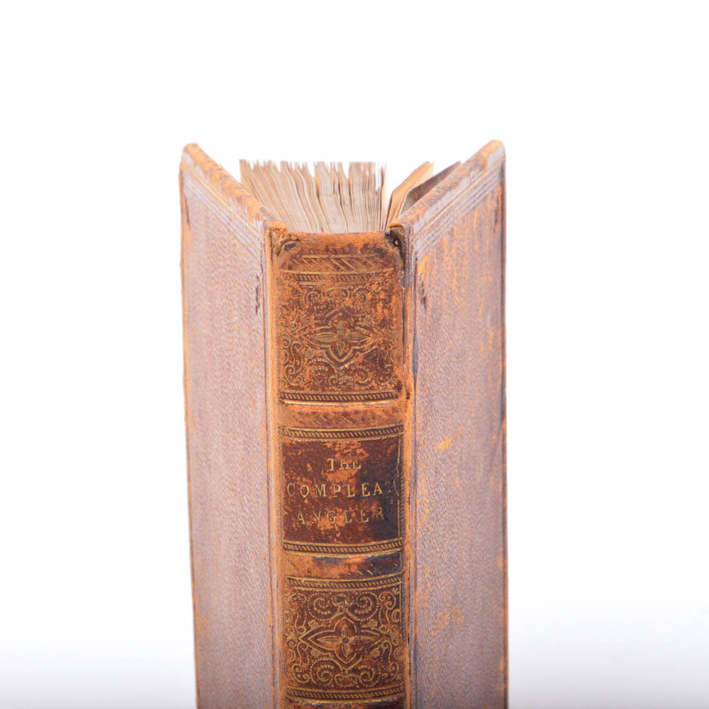 1810 Facsimile Edition "Compleat Angler" with Fore-Edge Painting by Isaac Walton