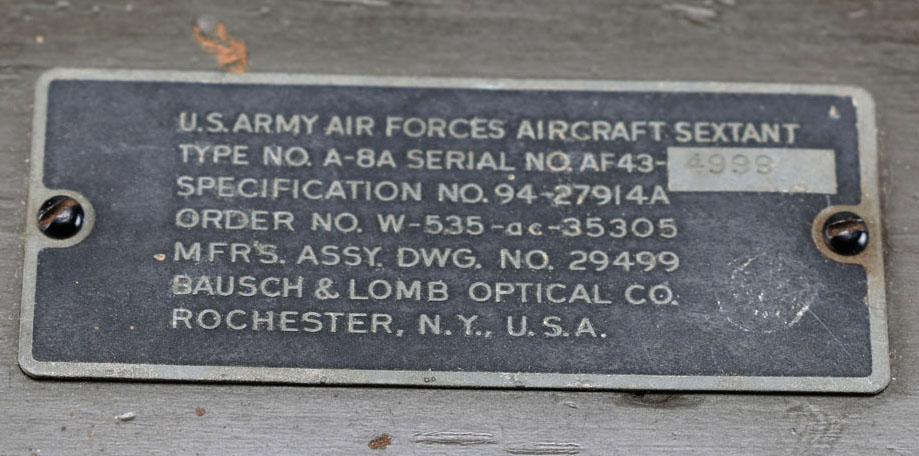 U.S. Army Air Forces Aircraft Sextant