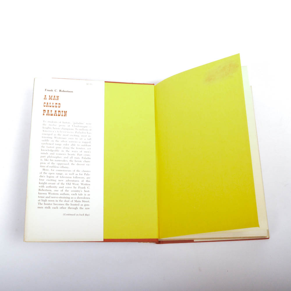 First Edition 1963 "A Man Called Paladin" by Frank C. Robertson