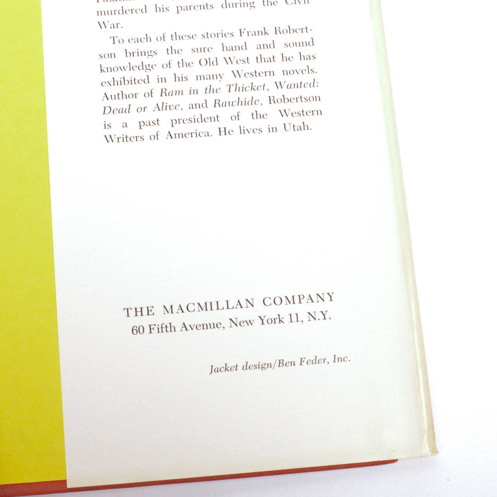 First Edition 1963 "A Man Called Paladin" by Frank C. Robertson