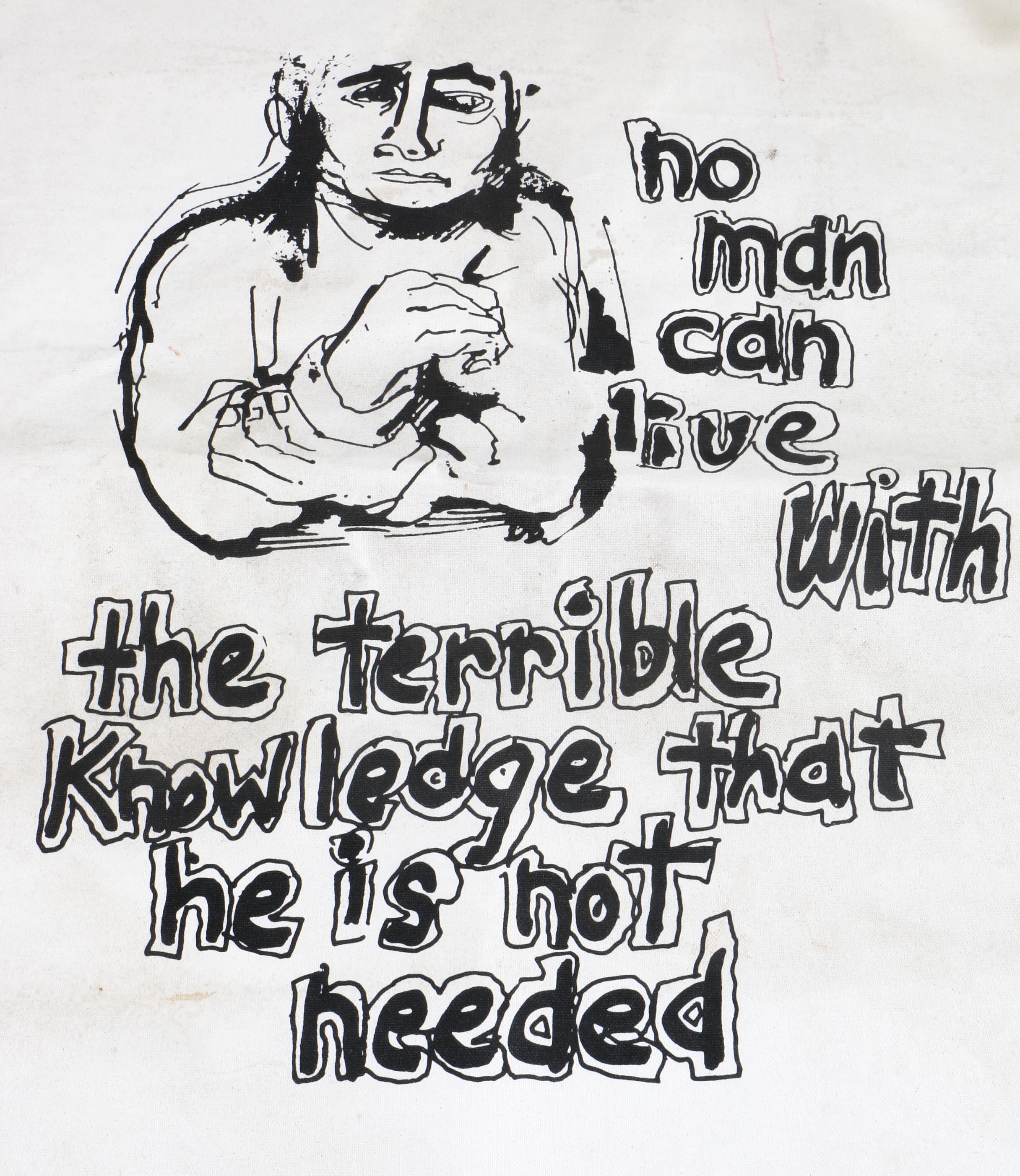 Lambert Studios "No Man" Inked Poster