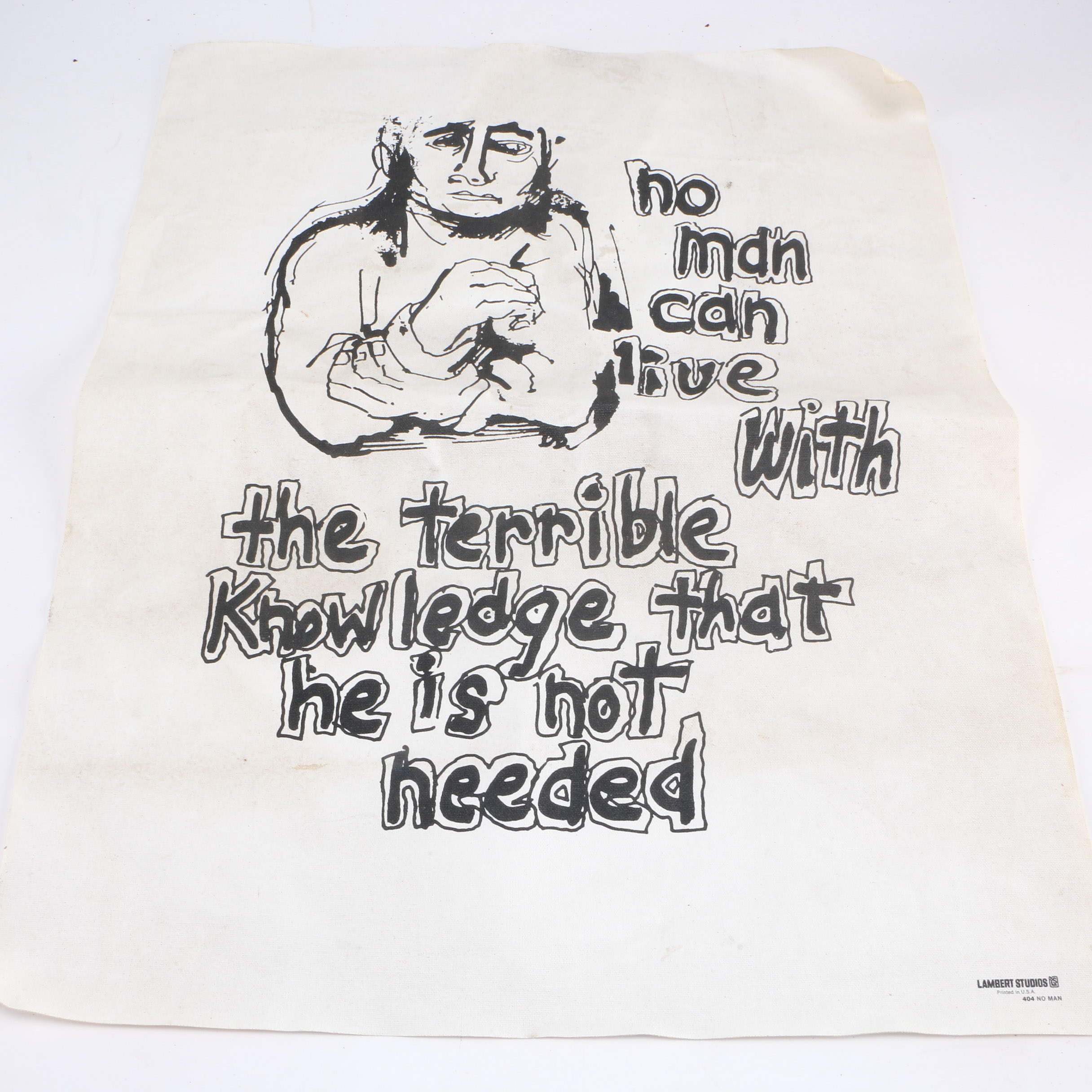 Lambert Studios "No Man" Inked Poster