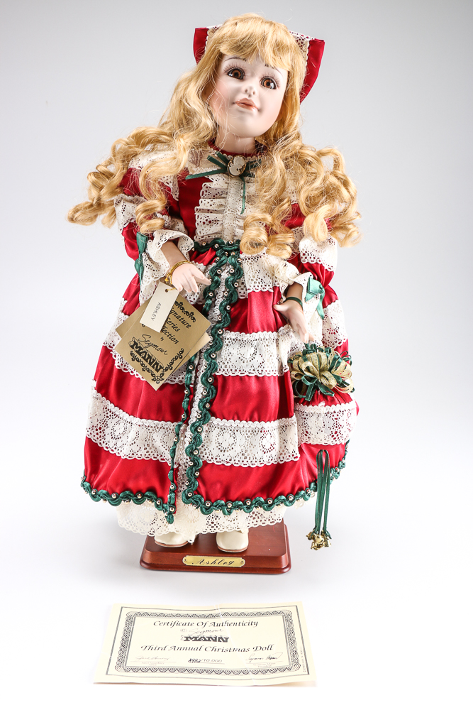 Pair of Seymour Mann Limited Edition Porcelain Dolls