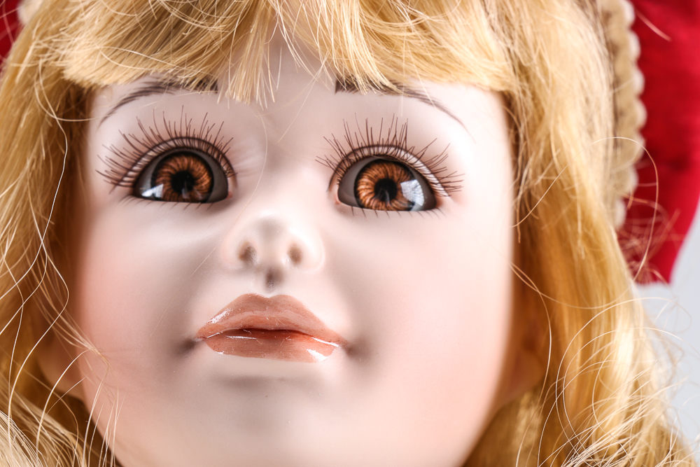 Pair of Seymour Mann Limited Edition Porcelain Dolls